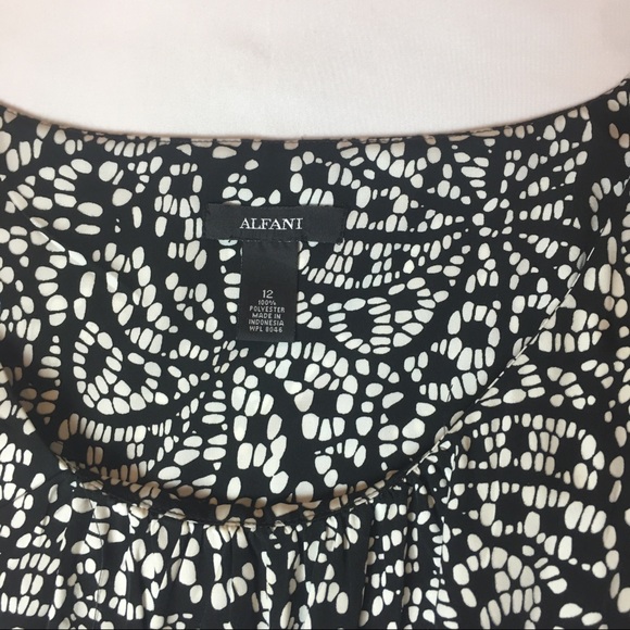 Alfani Black and White A-line dress - Picture 5 of 8